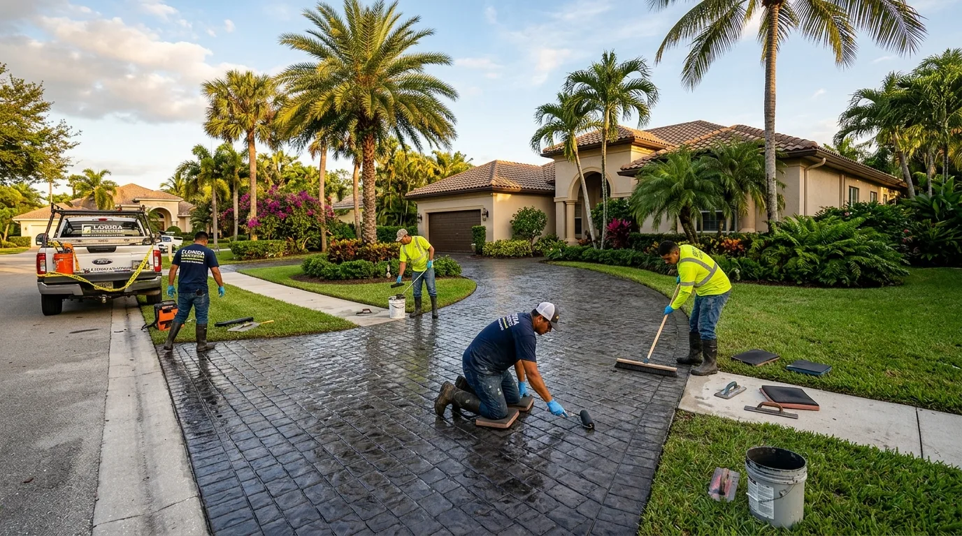 Concrete driveway and patio installation — Concrete East Milton, FL
